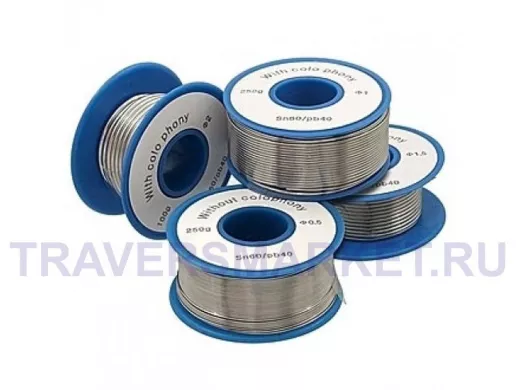 Припой (катушка) Sn60/Pb40 d1.5mm 100g
