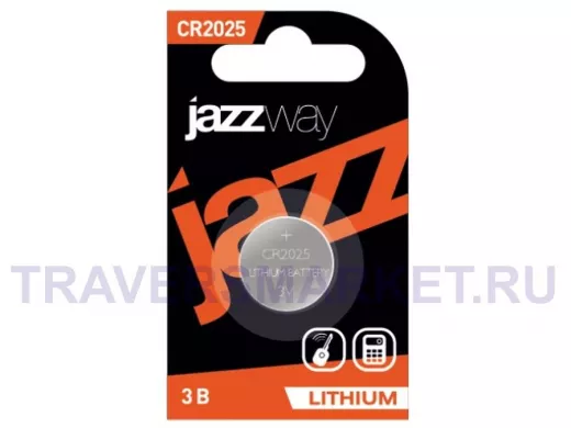 Элементы питания  CR2025  JAZZway, Bl-1