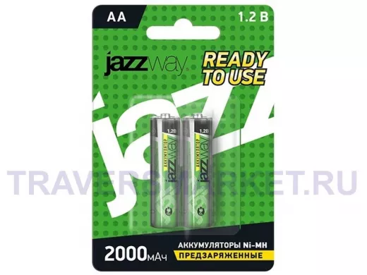 Аккумулятор AA 2000 mAh 1,2В JAZZway Ni-Mh BL-2 (цена за 1 элемент)