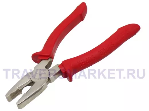 Инструмент плоскогубцы ANDAN 180мм красные ручки TOOLS CR-V