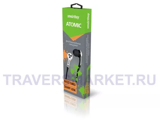 Наушники Smartbuy ATOMIC, белые (SBE-2900) / 50