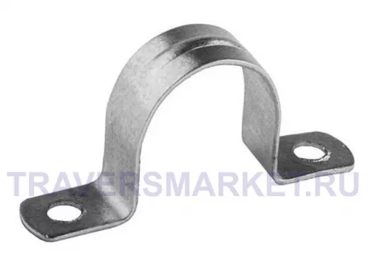Скоба (клипса) металлическая 2-х лапковая с внутр. d 25-26 мм (100шт) TDM SQ0409-0017