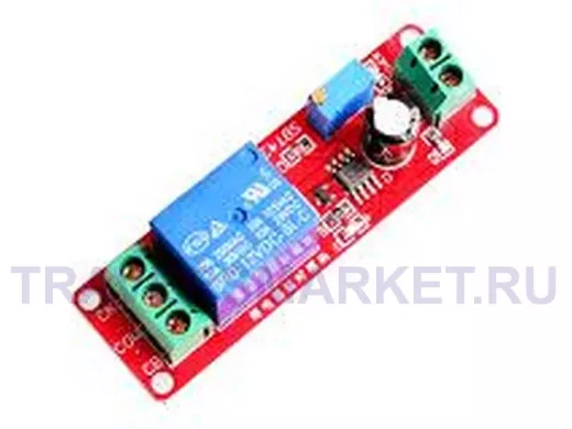 Релейный таймер (задержка вкл.) 0-10сек, DC 12V, P = 2200W