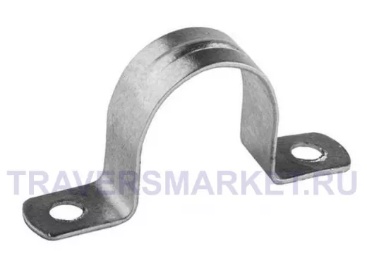 Скоба (клипса) металлическая 2-х лапковая с внутр. d 31-32 мм (50шт) TDM SQ0409-0018