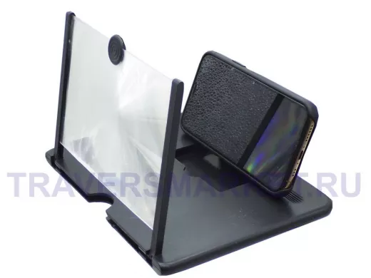 Линза-увеличитель экрана смартфона 155 х 105мм, выдвижная из корпуса