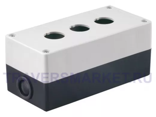 Корпус КП103 для кнопок 3места белый TDM SQ0705-0003