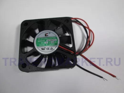 Вентилятор  +12В;   50х50х10мм;   0,09A 2 вывода, модель YM1205PFS1( MADE IN CHINA)