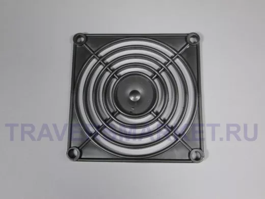 Решётка для вентилятора  80*80 пластик серебро