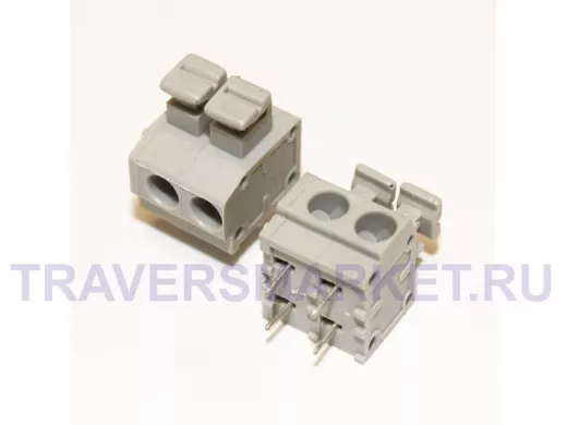 Клеммник самозажимной DG235-5.0-02P-11 (на плату 2-х конт.)
