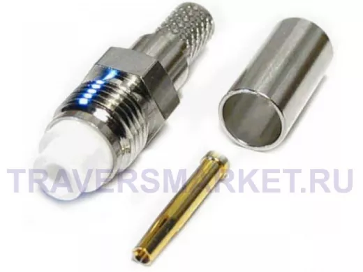 Разъём FME гнездо на кабель типа RG-58 ( под обжим )