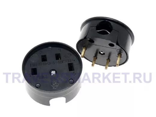 Разъем РШ-ВШ 32А 380В 3Р+РЕ (круглый) TDM