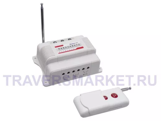 Приемник на 2 канала с пультом (315MHz) (AC 220-380V, до 2000W, L=до3000м!! дальность)