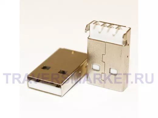 Разъём компьют: штекер USB-A на плату, тип 1