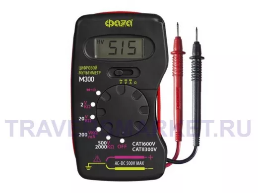 Мультиметр цифровой М300 компактный 