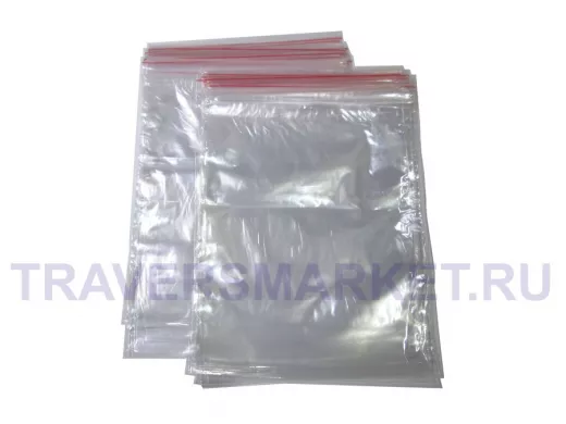 Пакет с защёлкой (замком)  150х200мм 