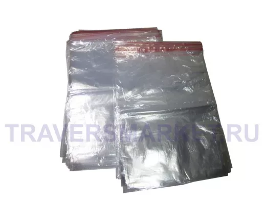 Пакет с защёлкой (замком)  300х400мм, 