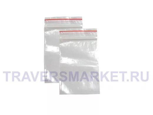 Пакет с защёлкой (замком)   40х60мм "PKT-16689", грипперы с застёжкой Zip-Lock 100шт. (цена за 1шт)