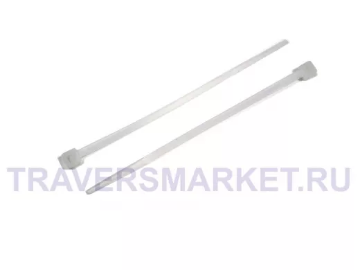 80х2,5мм кабельный хомут (стяжка нейлонoвая) белая (100 шт) нейлон 6,6, OMAX