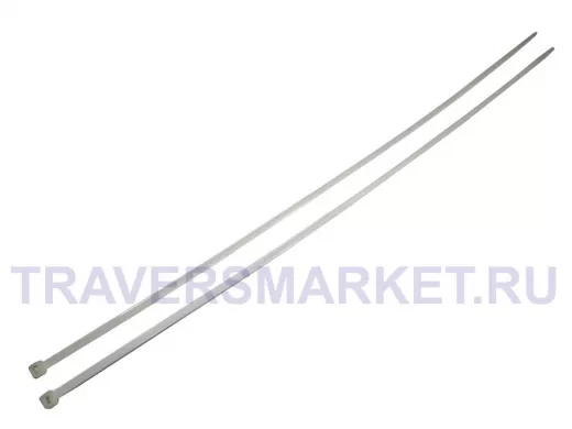 400х4,8мм кабельный хомут (стяжка нейлонoвая) nylon белая (100 шт) нейлон 6,6, OMAX