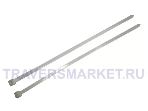 350х8мм кабельный хомут (стяжка нейлонoвая) nylon белая (100 шт) нейлон 6,6, OMAX