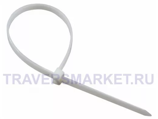 100х3мм хомут (стяжка) многоразовый  100 шт белый  СКМ-100  R