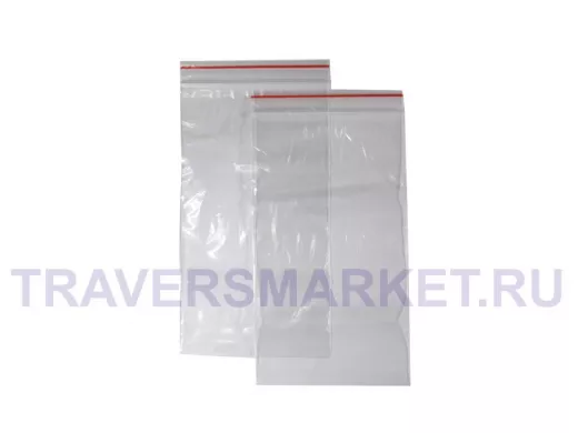 Пакет с защёлкой (замком)  100х180мм 