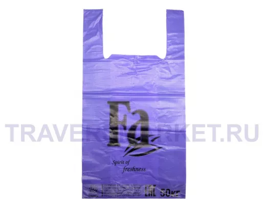 Пакет майка ПНД 30х16х57 30мкм FA фиолетовая (200шт./уп) (цена за 1шт)