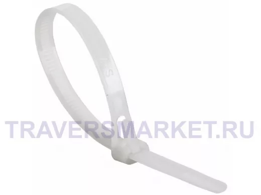 300х8мм хомут (стяжка) многоразовый 100 шт белый СКМ-300 R07-0309