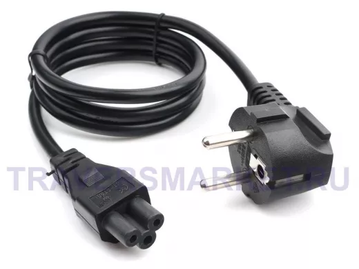 Кабель питания 1,0м для ноутбуков, аудио/видео техники  Cablexpert PC-186-ML12-1M, Schuko- C5, 10А