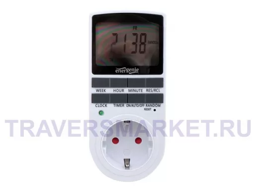 Таймер электрический Energenie EG-SST-01, LCD-дисплей 2,3, белый