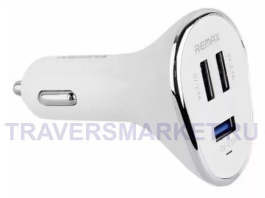 Автомобильный адаптер Remax 3USB 6.3 A (33000015)