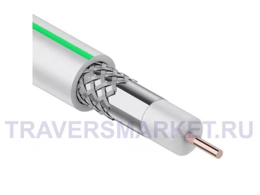MARS 4K, Cu/Al/CuSn, (96%), 75 Ом, 100м., белый  R01-2501