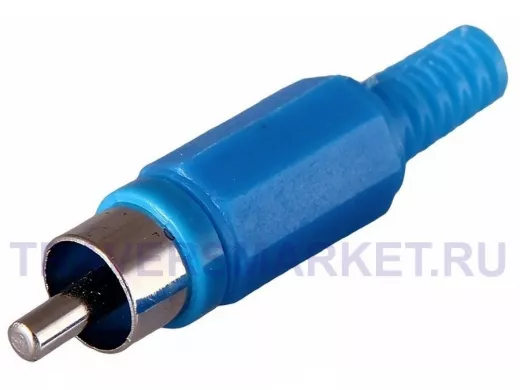 Штекер RCA (тюльпан) синий