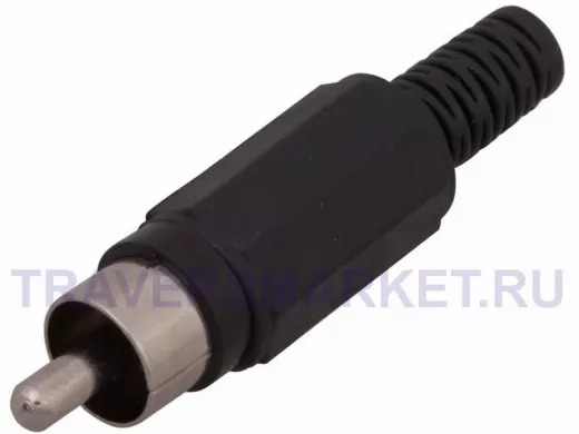 Штекер RCA (тюльпан) черный