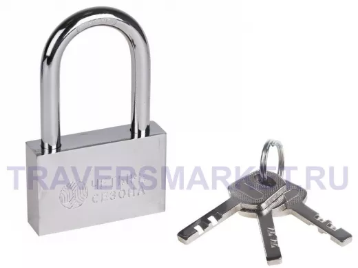 Навесной замок 70 мм сталь длинная дужка 