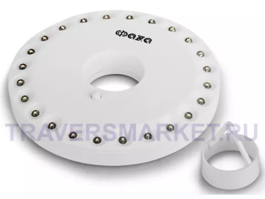 Светильник ФАZА CF1-L24 ( 24 -LED, крепление: двухсторонний скотч, кронштей для подвешивания, 4*АА)