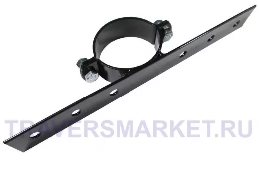 "PODPORA  PLOTU" ЧЁРНЫЙ кронштейн для крепления брусков забора, на опору PODPORA-VYSOKY диам. 50мм