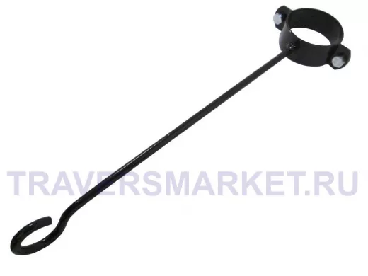 Держатель для кашпо  и вазона с цветами металлический на трубу диаметром 50 мм 