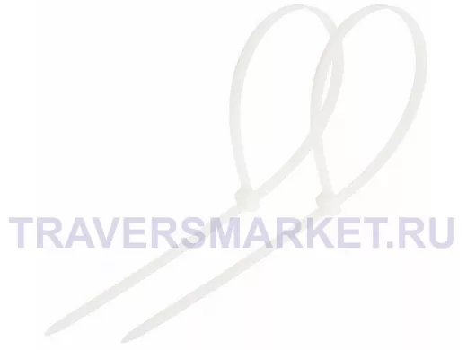 200х7,6мм кабельный хомут (стяжка) белый (100 шт) REXANT