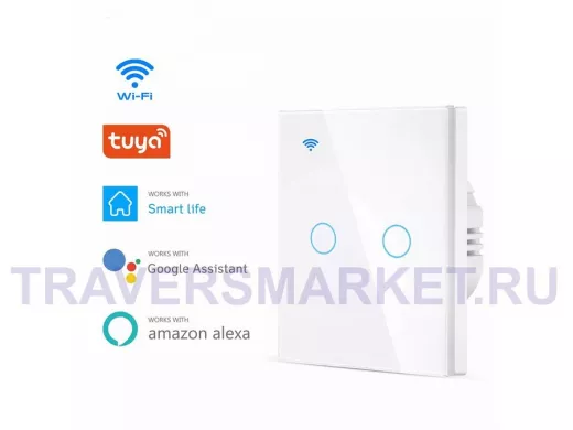 Орбита OT-HOS12 Умный выключатель (2кн, Wi-Fi, сенсор)