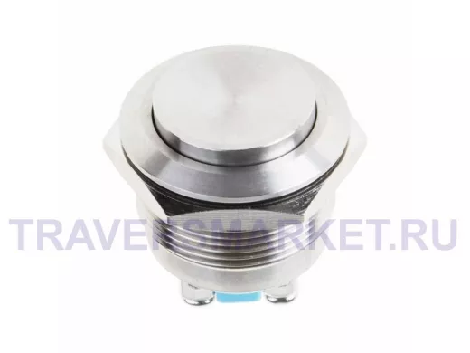 Кнопка  антивандальная диаметр 22мм  Б/Фикс (2с винт) (ON)-OFF вогнутая  REXANT