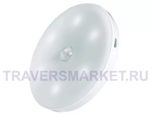 Светильник  JazzWay TS8-L1W-Accu, с датчиком движения, LI-ION аккумулятор 600mAч, Micro USB-USB кабе