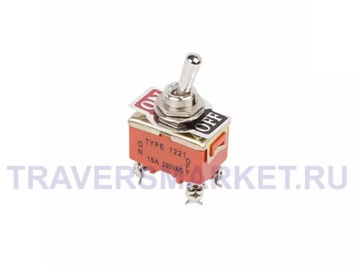 Тумблер 250V 15А (4c) ON-OFF двухполюсный  REXANT