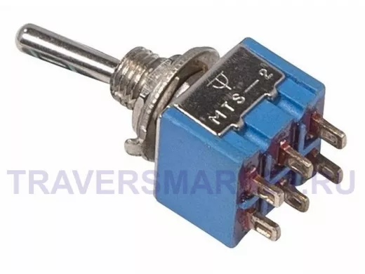 Тумблер 250V 3А (6c) ON-OFF-ON двухполюсный  Micro  REXANT