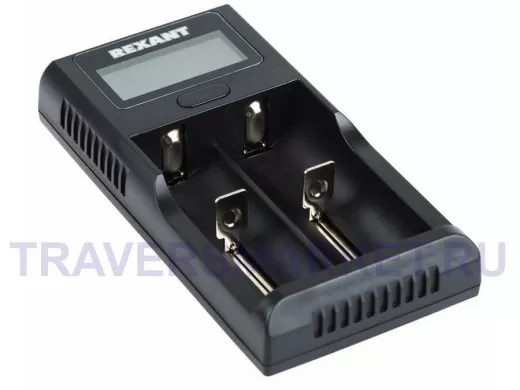 Зарядное устройство для аккумулятора 2-а АКБ с жк дисплеем Rexant i2 универсальное