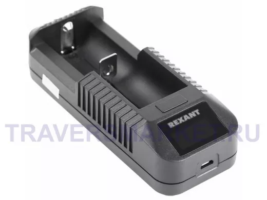 Зарядное устройство для аккумулятора 1 АКБ с жк дисплеем Rexant i1 универсальное