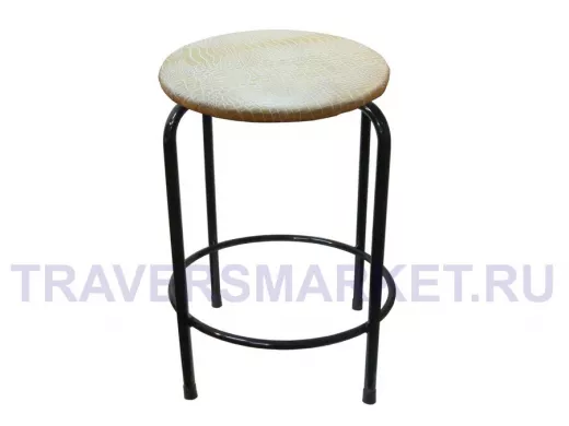 Табурет с подставкой для ног и полкой 