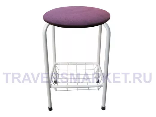 Табурет с подставкой для ног и корзинкой для вещей 