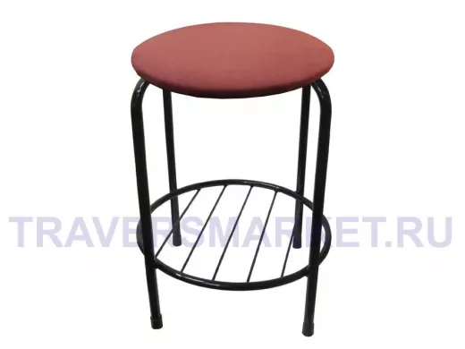 Табурет с подставкой для ног и полкой 