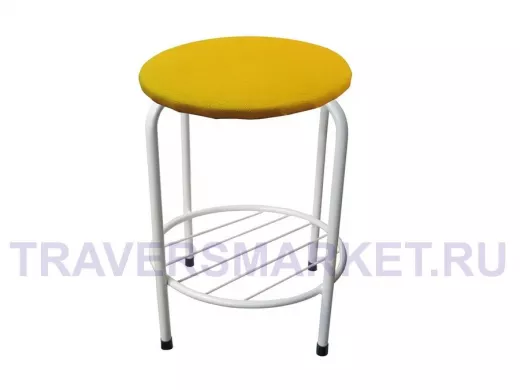 Табурет с подставкой для ног и полкой 